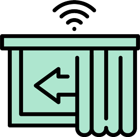 Installation icon symbolizing professional drapery and shades setup by The Fabric Source.