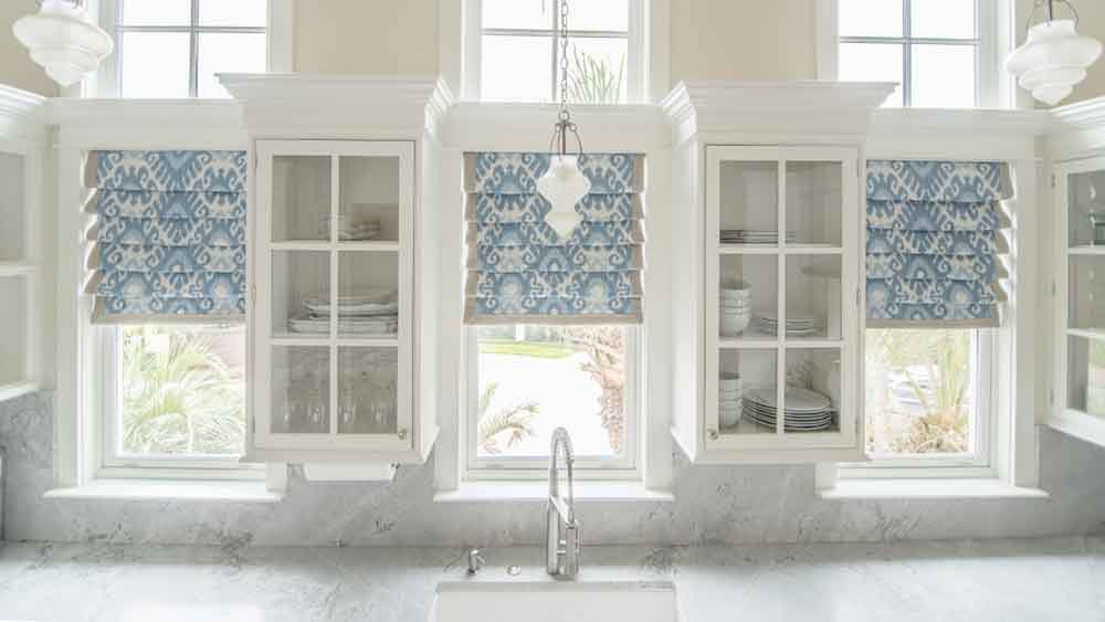 Chic and functional shades showcased in The Fabric Source gallery for stylish window treatment inspiration.